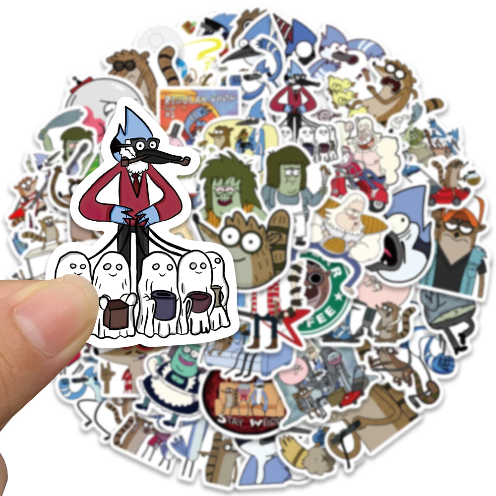 52pcs Funny Cartoon Characters Anime Stickers For Laptop Phone Guitar Luggage Diary Waterproof Graffiti Vinyl Decals