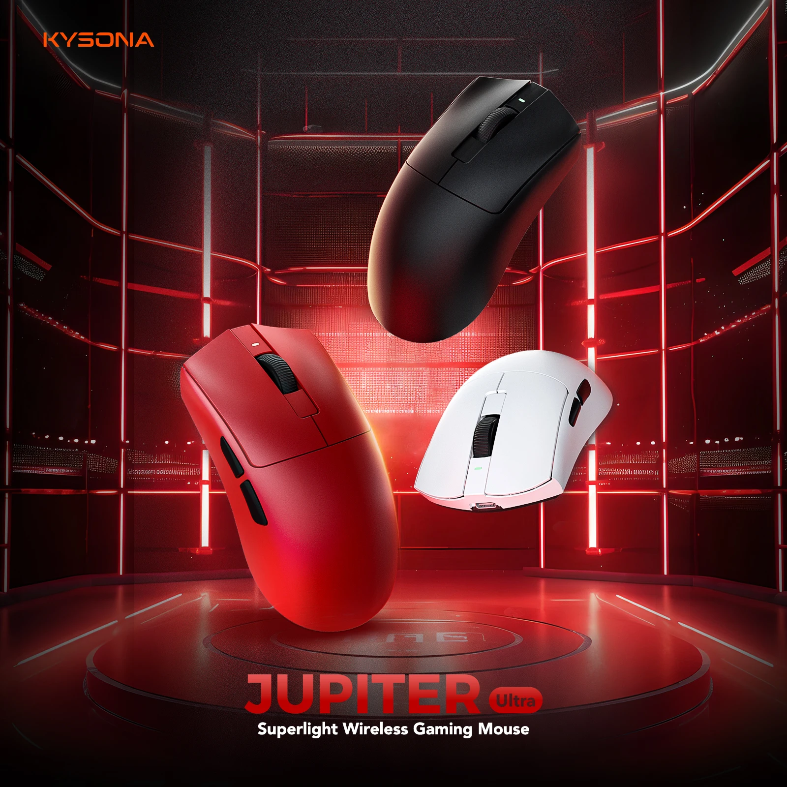 

KYSONA Jupiter Pro Lightweight Game Esports Office 3395 Sensor 8khz Receiver Wireless Rechargeable Mouse Is Worth Having