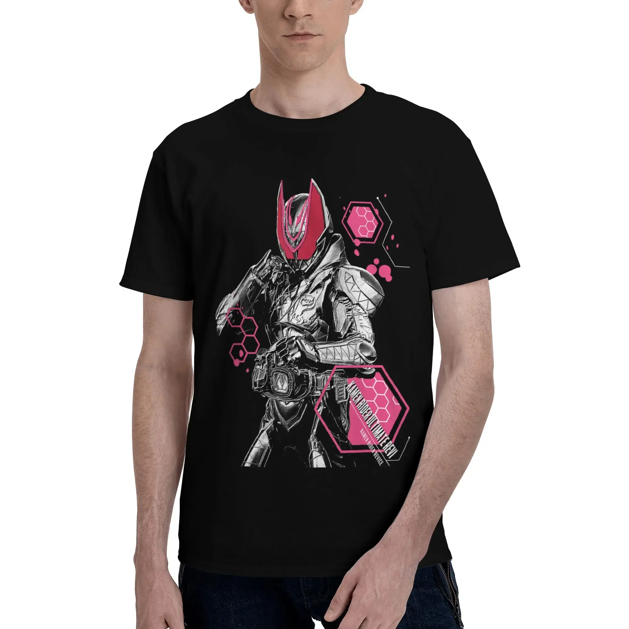 Bandai Kamen Rider Ultimate Revice Men T-Shirt Clothes  Vintage Tee Shirt Short Sleeve fugees Cotton