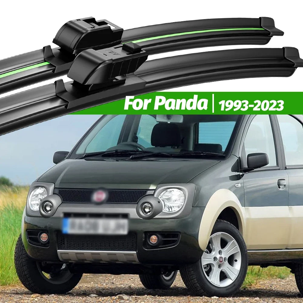 

For Fiat Panda 1993-2023 2pcs Front Windshield Wiper Blades 2004 2007 2008 2010 2013 2015 2016 Windscreen Window Accessories