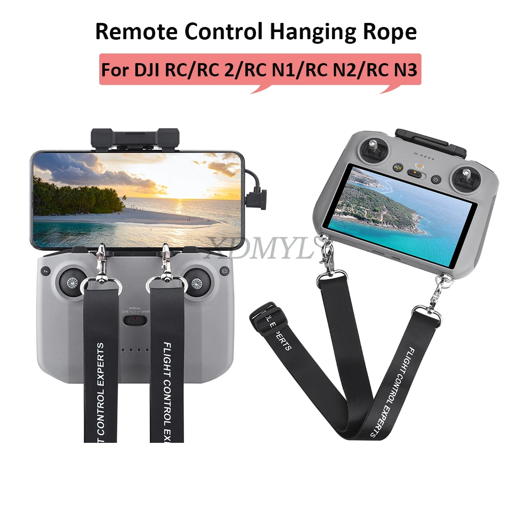 Controlador cordão pescoço cinta controlador pendurado cinta para dji rc/rc 2/rc n1/rc n2/rc n3/rc pro mini 4k/4 pro/neo/air 3/air 3s