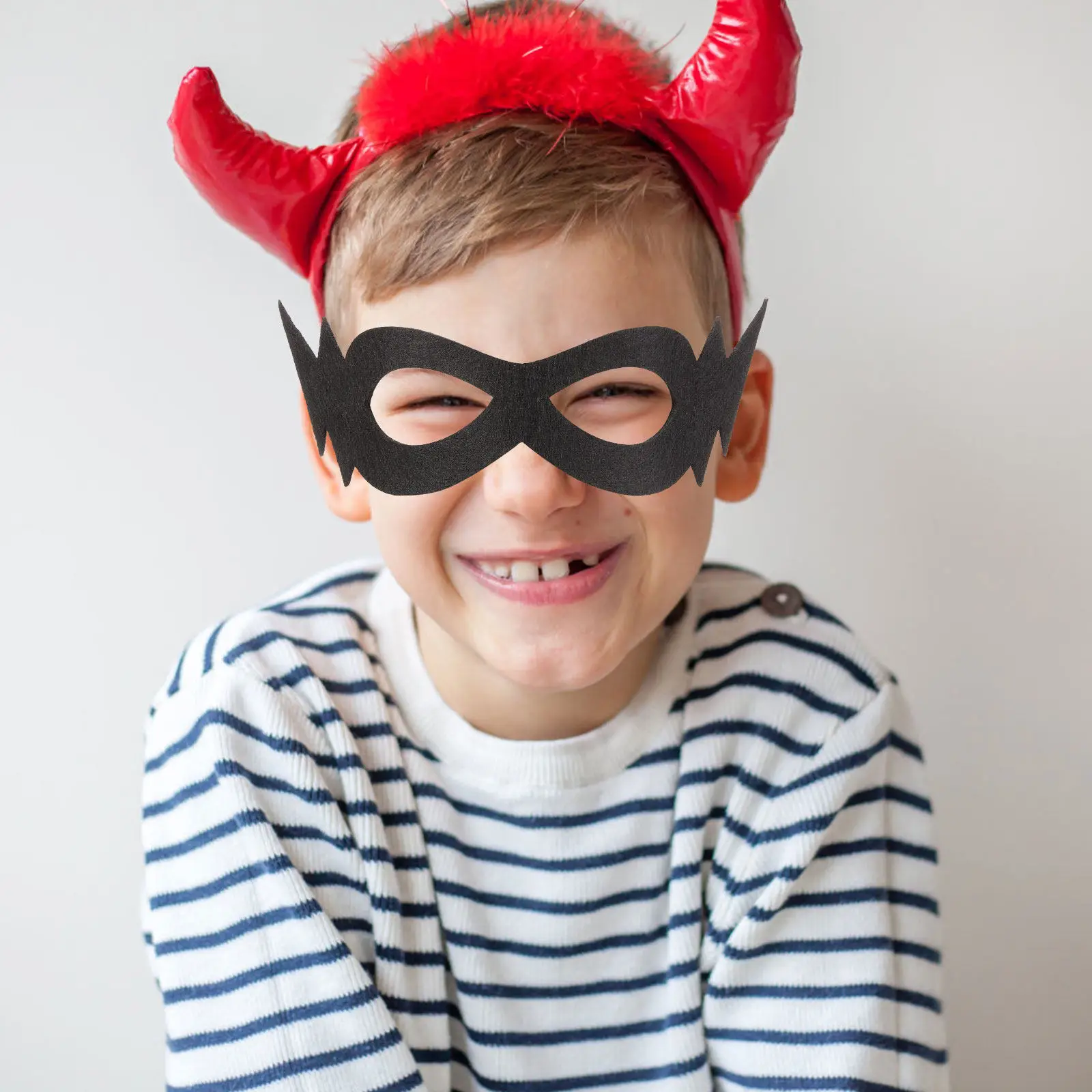 6Pcs Superhero Mask Kit Soft Comfortable Eye Cover for Kids Parties Birthday Halloween Prom Carnival Costume Role Playing Gift