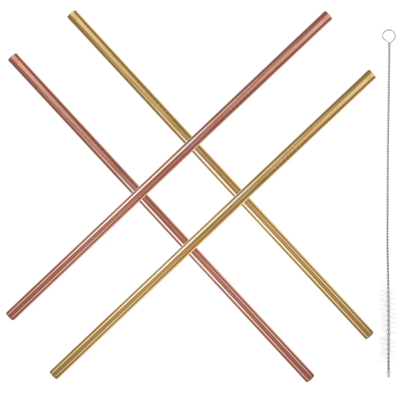 

1Set Stainless Steel Straw Reusable Drinking Straws Metal Juice Straws Party Bar Decor Short Metal Straw