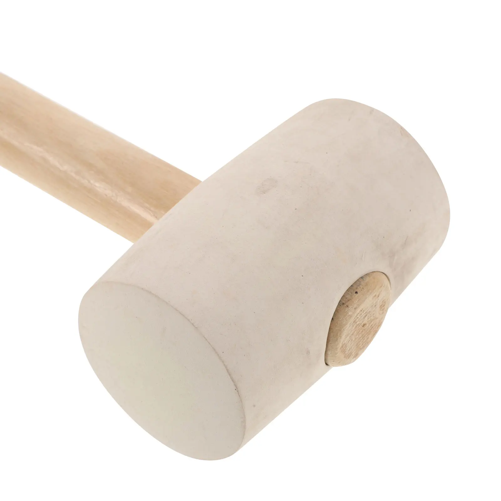 Martelo de borracha com cabo de madeira, ferramenta para azulejo, conjunto de brinquedos, bola, instalação de bambu, fibra para crianças pequenas