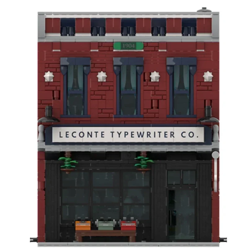 Moc Building Blocks Street View Model Office Building Technical Bricks DIY Assembly Construction Toys For Childr Holiday Gifts