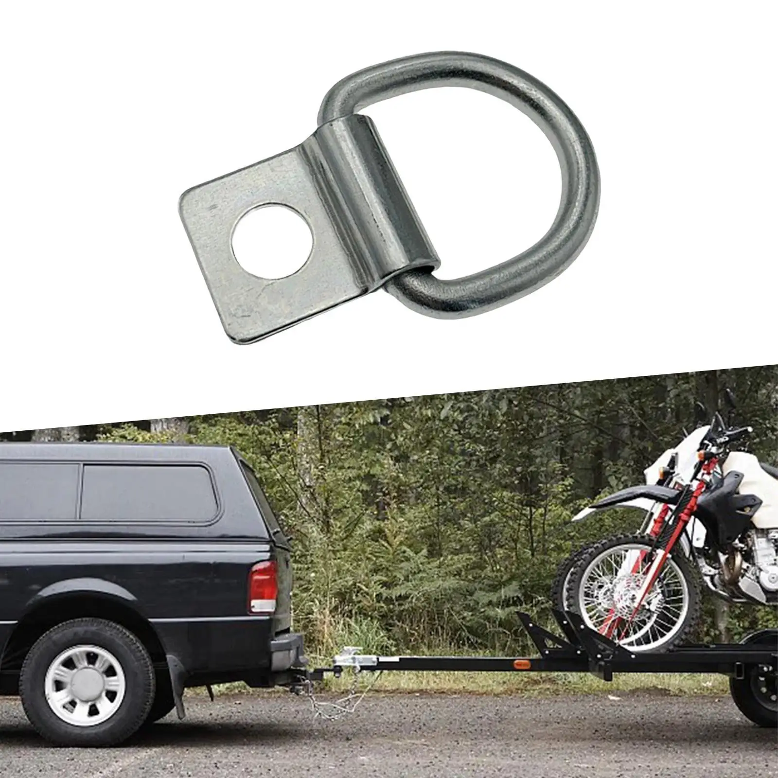 4x Gancio di ancoraggio per carico Gancio di ancoraggio portatile Facile da installare Anello di fissaggio per camion D Loop Ancoraggio di ancoraggio per Pickup Magazzino