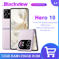 Blackview HERO 10 Smartphone 6.9 inch AMOLED Folding Display MTK Helio G99 12GB 256GB 108MP Camera 4000mAh 45W Charging NFC New