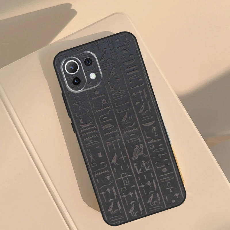 Egyptian Hieroglyphics Symbols For Xiaomi 13 Ultra 11T 12T Pro 12 Lite 12X Case For POCO X5 X3 F5 Pro M6 M5s F4 X4 GT F3