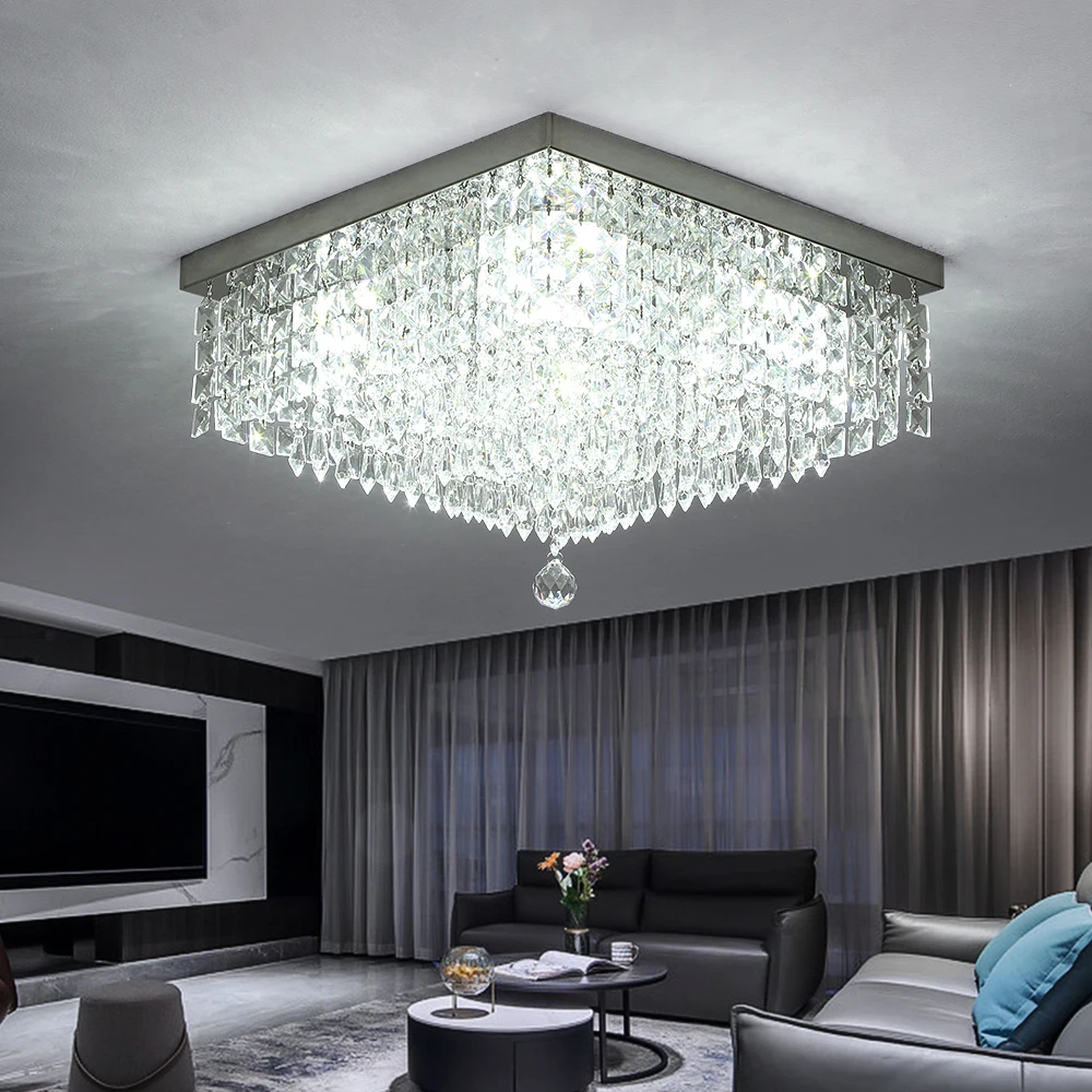 Luxury Crystal Modern LED Ceiling Chandelier Light Room Decoration For Living Dning Room Pendant Lamp Fixtures Lustre Luminaire