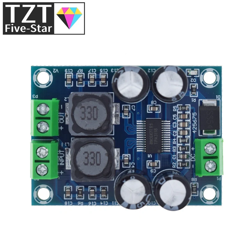 1PCS XH-M311 Mini Digital Amplifier Board TPA3118 Audio Amplifier Board Audio Power Amplifier Module Mono 60W