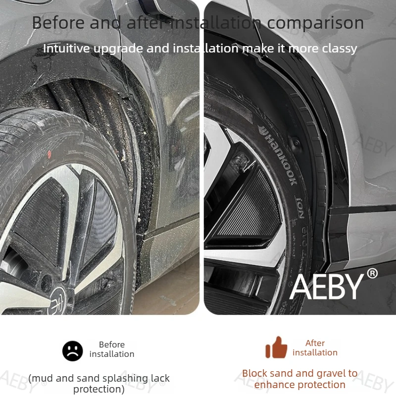 

For BYD Sealion 7 2024 Rear Wheel Mud Flaps,Rear Wheel Splash Guards,Anti-Splash Mud Flap Set,Anti-Mud Car Accessories