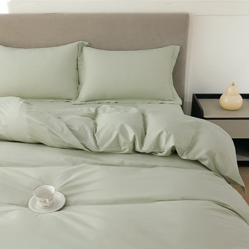 Pure Cotton Wide Edge Quilt Cover High Density Twill Pure Cotton Quilt Cover Solid Color Quilt Cover Set Universal All Seasons