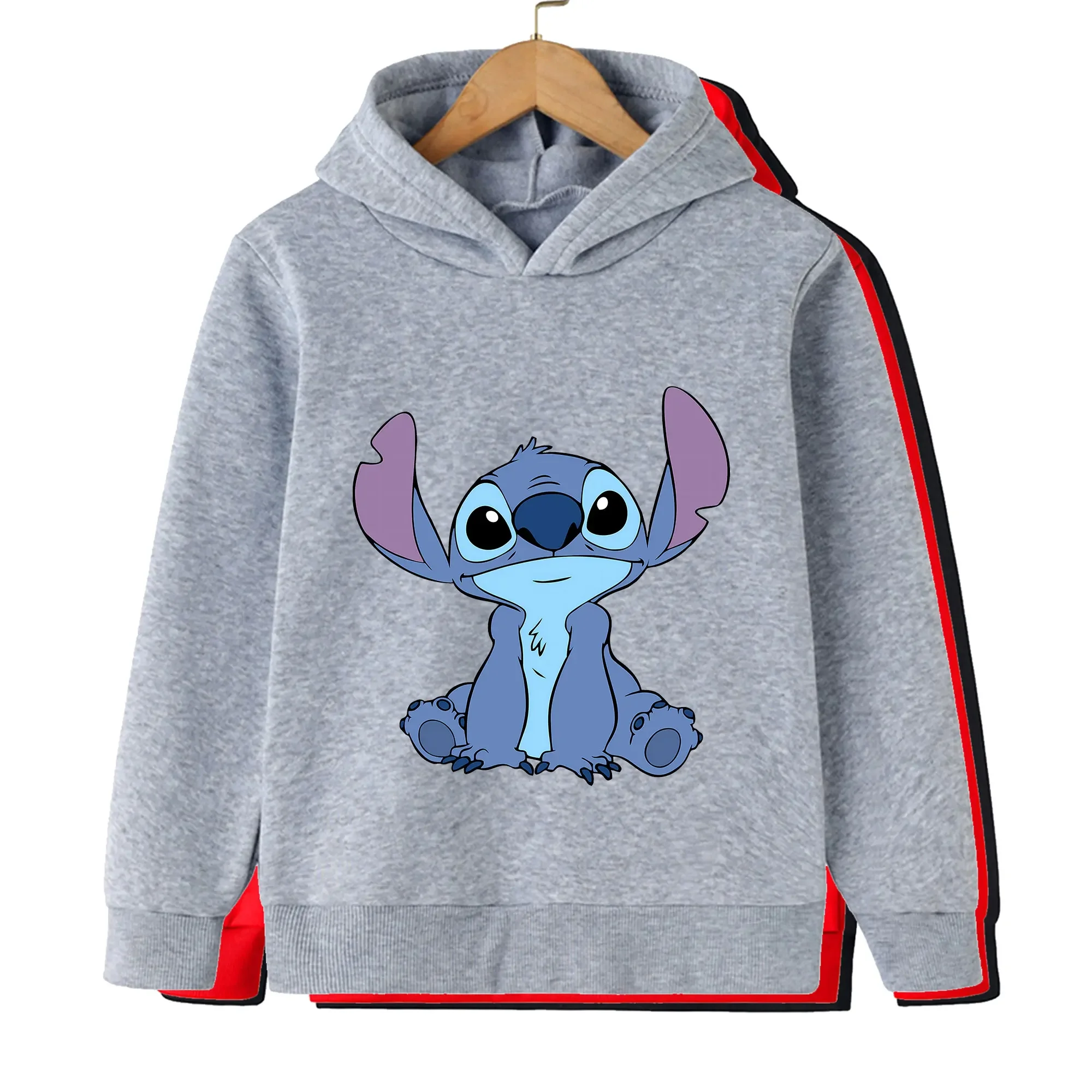 Cute Stitch Hoodies Women Sweatshirts Clothing Hooded Pullovers Harajuku Autumn Streetwear Cartoon Casual Hoodie Clothes Tops