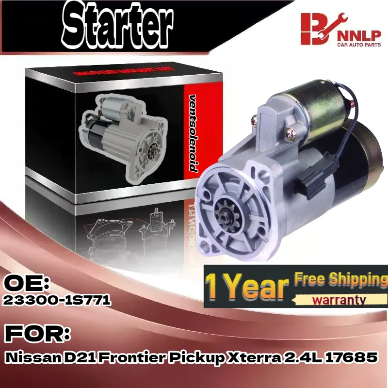 

For Starter for Nissan D21 Frontier Pickup Xterra 2.4L 17685 23300-1S771