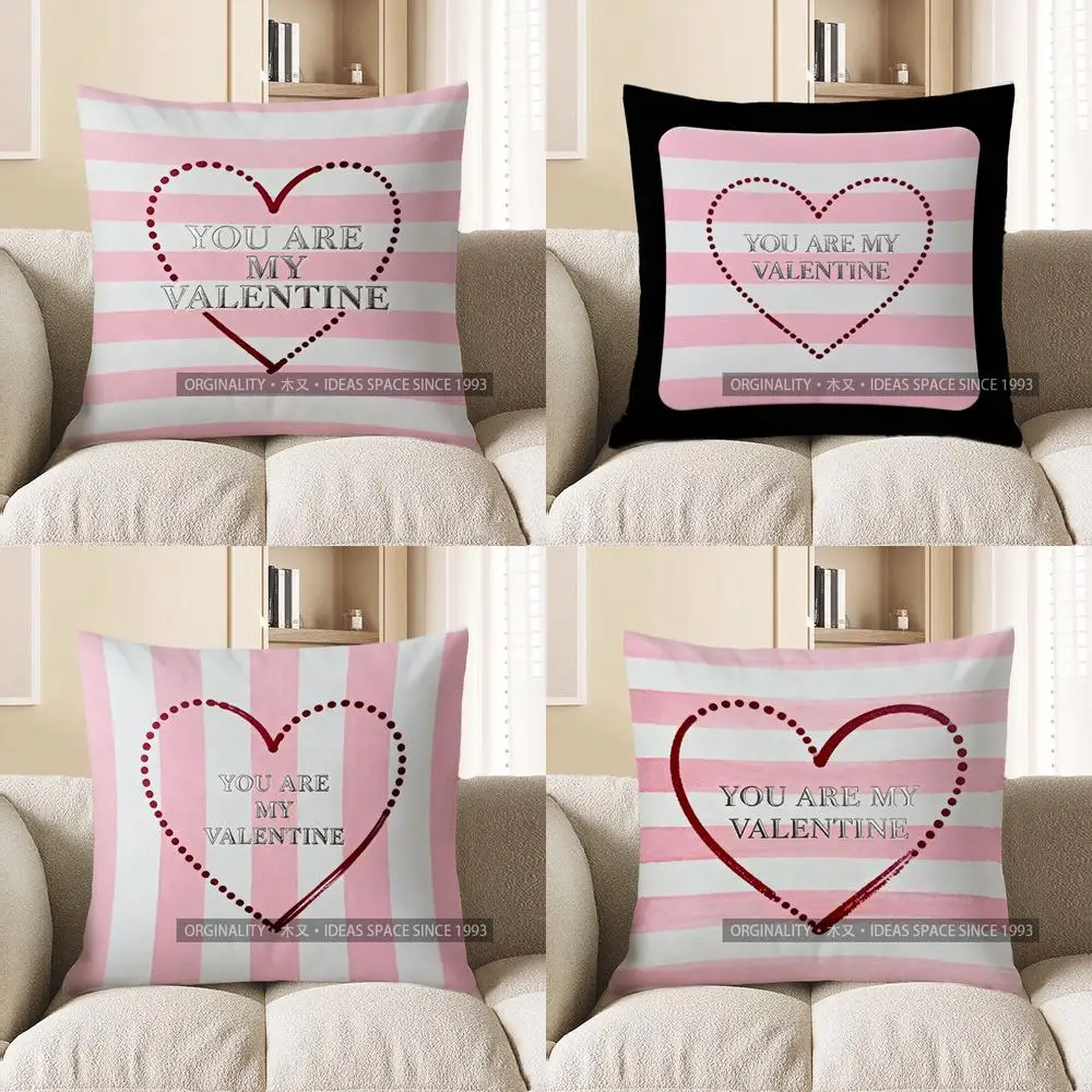 

2D You Are My Valentine сердце узор наволочка подходит для дивана, спальни, автомобиля, наволочка