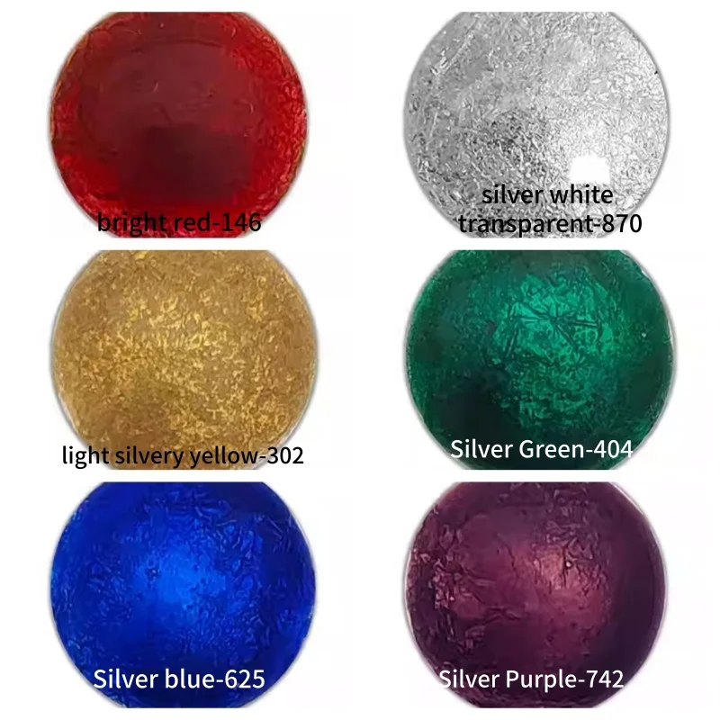 6/12 Farben 30g Hochtemperatur-Transparentes Emaille-Pulver Glaspigment-Set DIY Handgemachtes Silber Handwerk Dekorative Färbung – Detail 8