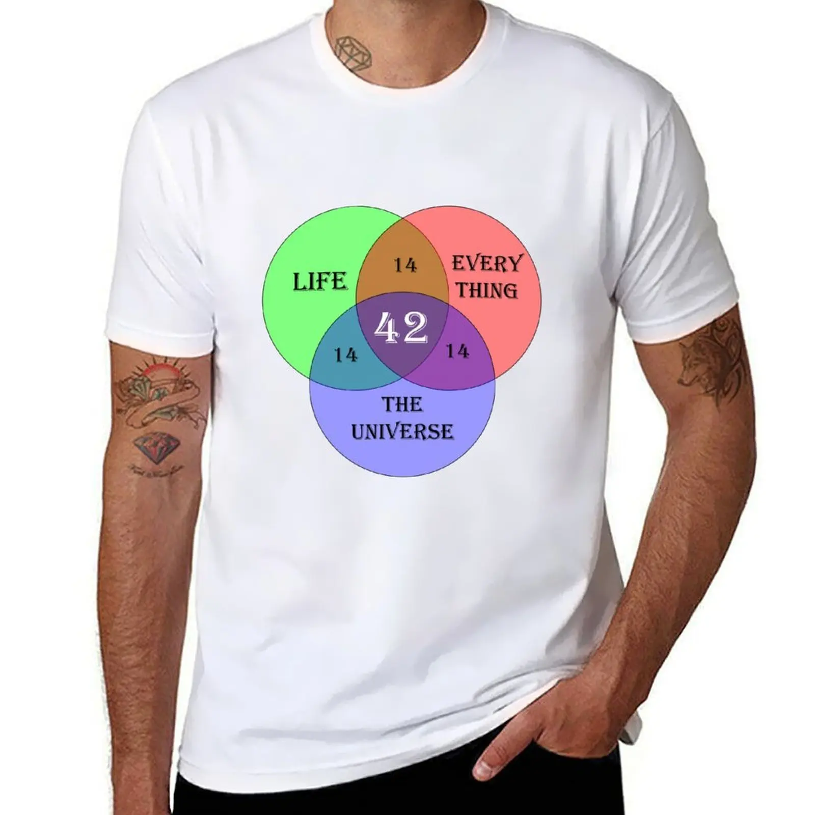 

42: The answer to life, the universe, and everything T-Shirt man t shirts cotton graphic t shirts for man T-Shirt