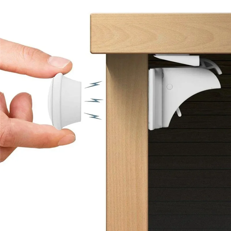 T84c-travas de segurança infantis fechaduras magnéticas à prova de bebês para gavetas armário crianças proteção sistemas de segurança à prova de crianças casa