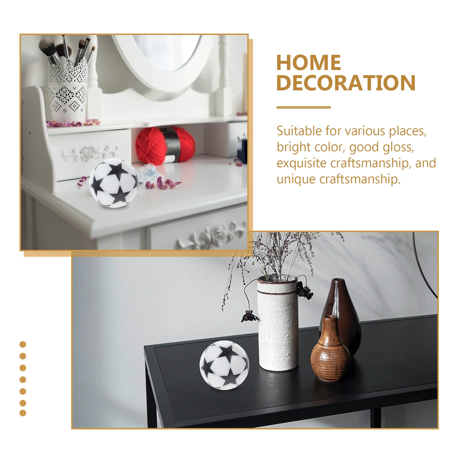 

8 шт., черно-белые звезды, настольные футбольные мячи, мини-пластик, замена настольного компьютера для настольного футбола, прочные детские семейные развлечения