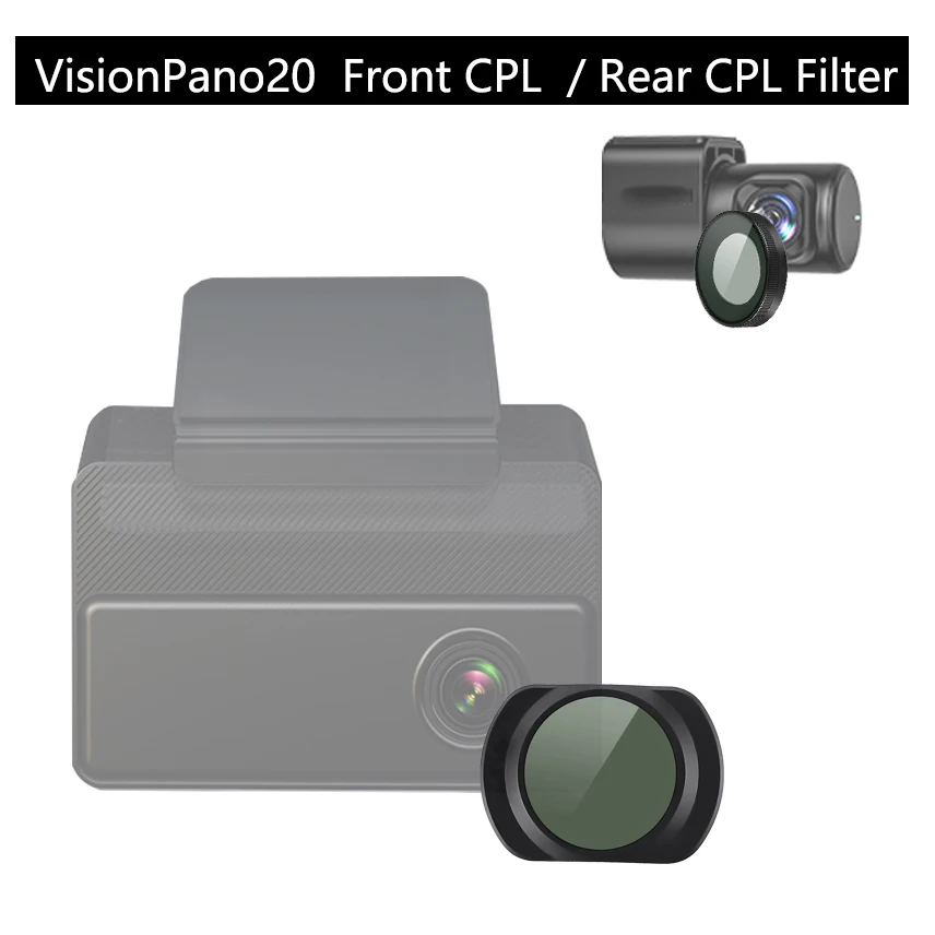 for REDTIGER VisionPano20 Dash Cam CPL filter HD Lens Dust Protection Anti Glare for REDTIGER Rear Camera CPL Filter