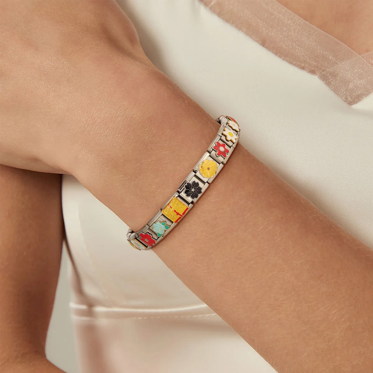 Animal Series Cat Dog Pet DIY Drip OilItalian Module Bracelet Detachable Strap Charm Neutral LinkDesign 2025 Fashion DIY Jewelry