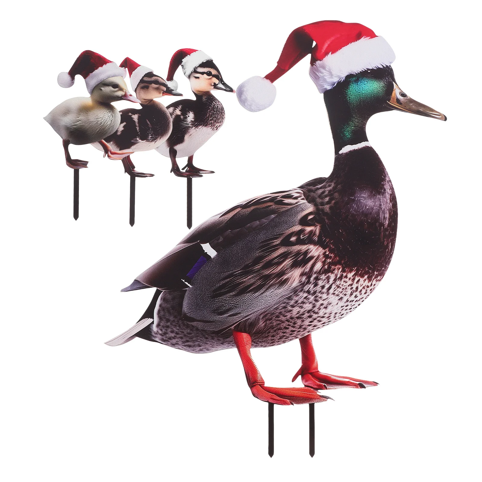 

4 шт. металлический двор знак в форме утки железный садовый кол декоративный открытый газон фестиваль вечерние Декор садовая утка кол
