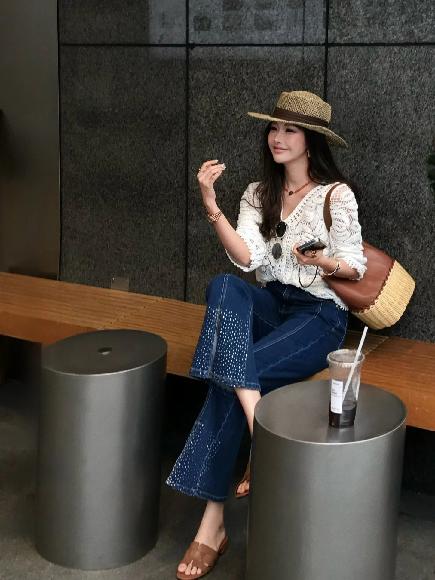 

Shiny Diamond Women's Bell Bottom Jeans Standard Fit mid Stretch Cotton Blend Denim Blue Jeans Casual Wear Summer Jeans