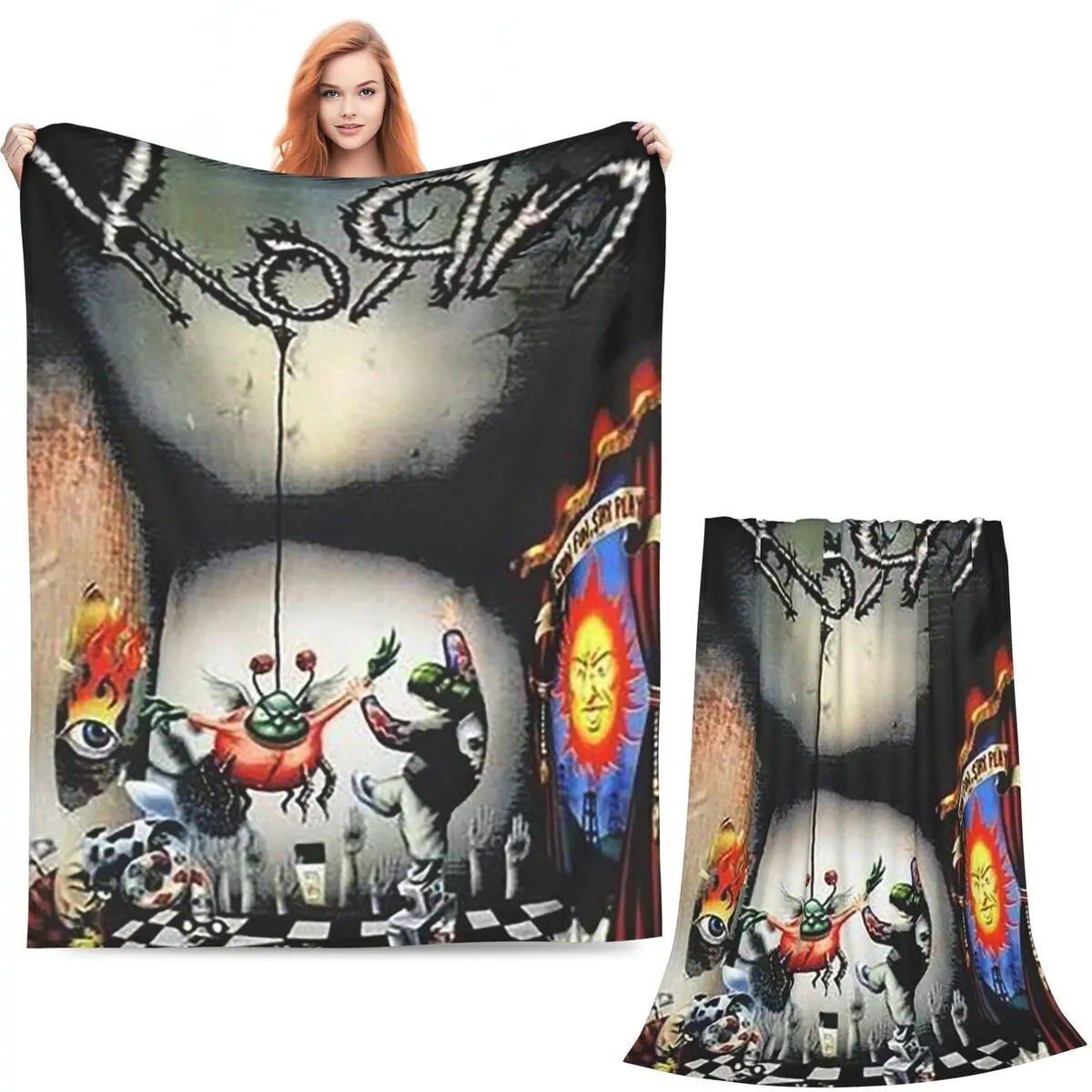 Rock Band Korn Follow The Leader 20Th Anniversary Merch Blankets Soft Warm Flannel Throw Cover for Bed Picnic Travel Home Couch