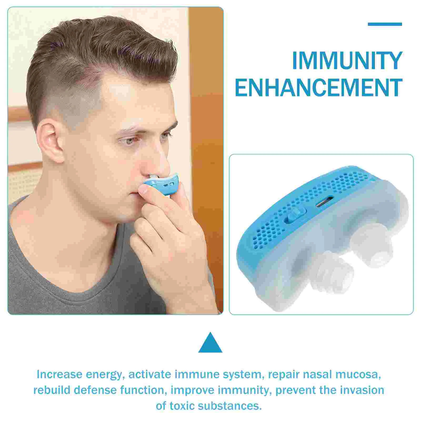 Electric Snoring Device Rechargeable Anti Sleep Aid Nose Plug Automatic Problem Solution Clip Snore Reducing Abs