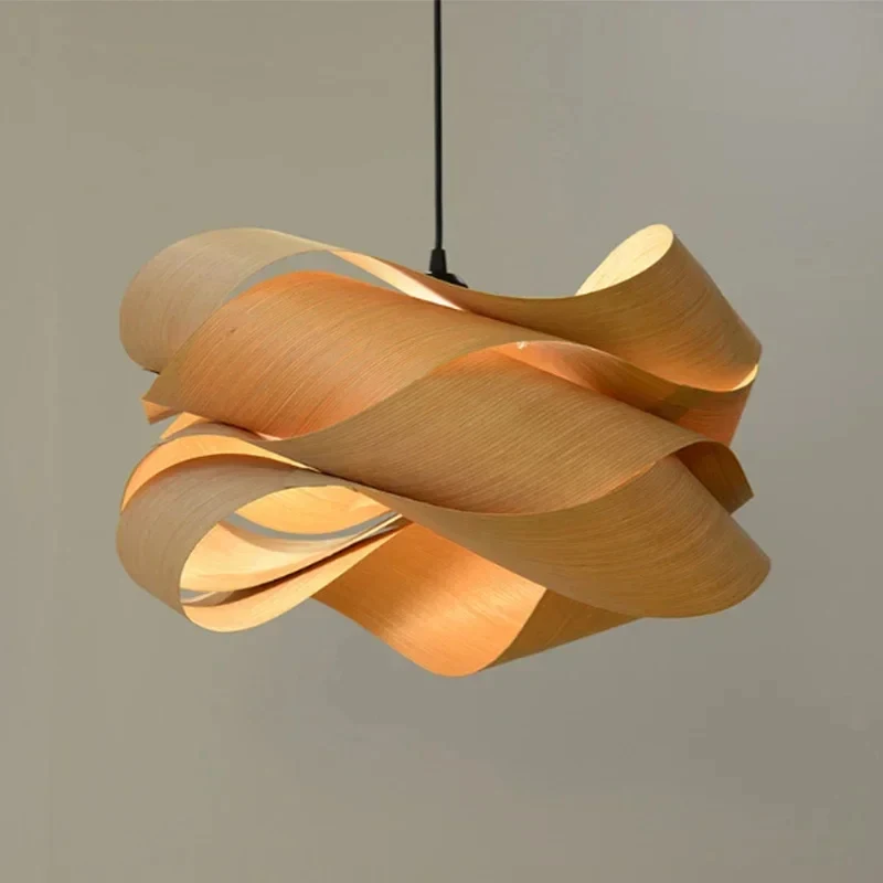 Orange Twisted Leaf Pendant Light Abstract Irregular Shade Kitchen Dining Cafe Hanging Ceiling