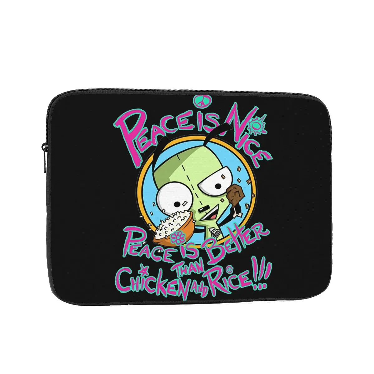 Laptop Liner Sleeve Peace is Nice 10 12 13 15 17 Inch Notebook Bag Case Invader Zim Tablet Shockproof Case