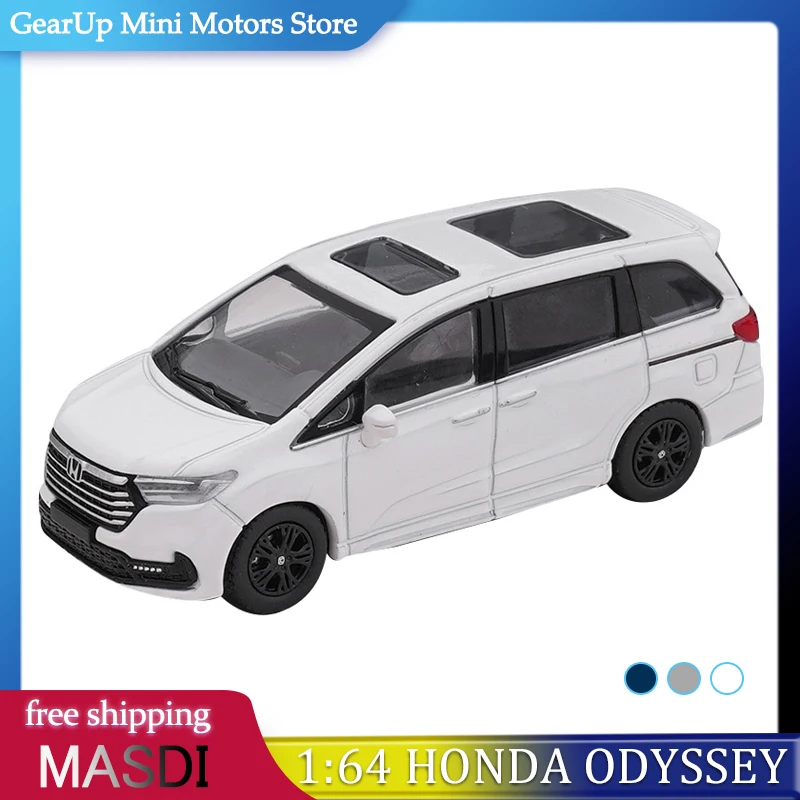 

Masdi 1:64 Honda Odyssey Officially Licensed Alloy MPV Model Magic Seat Simulation Family Car for Collection & Home Ornament Toy
