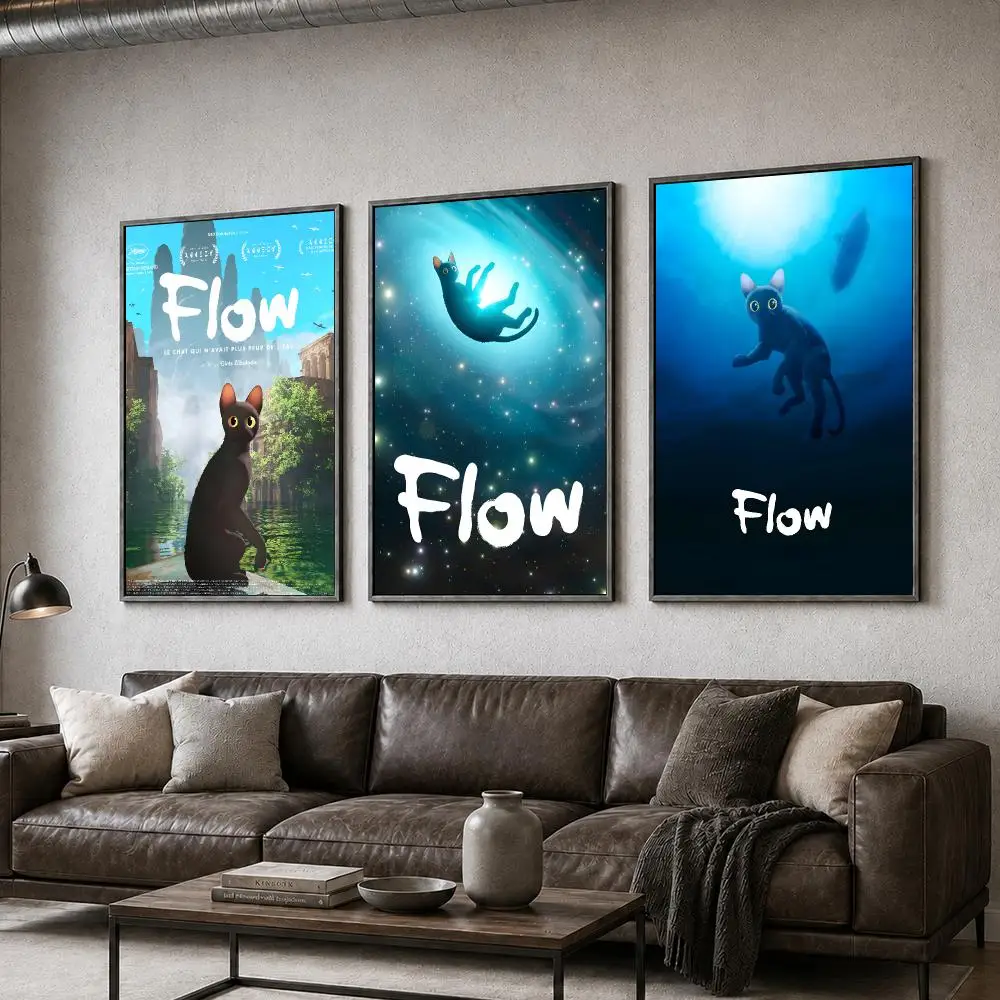 Movie Flow Animation Nature Fantasy Poster  PP Self Adhesive Home Garage Dorm Bar Wall Decor Aesthetic Retro Gift