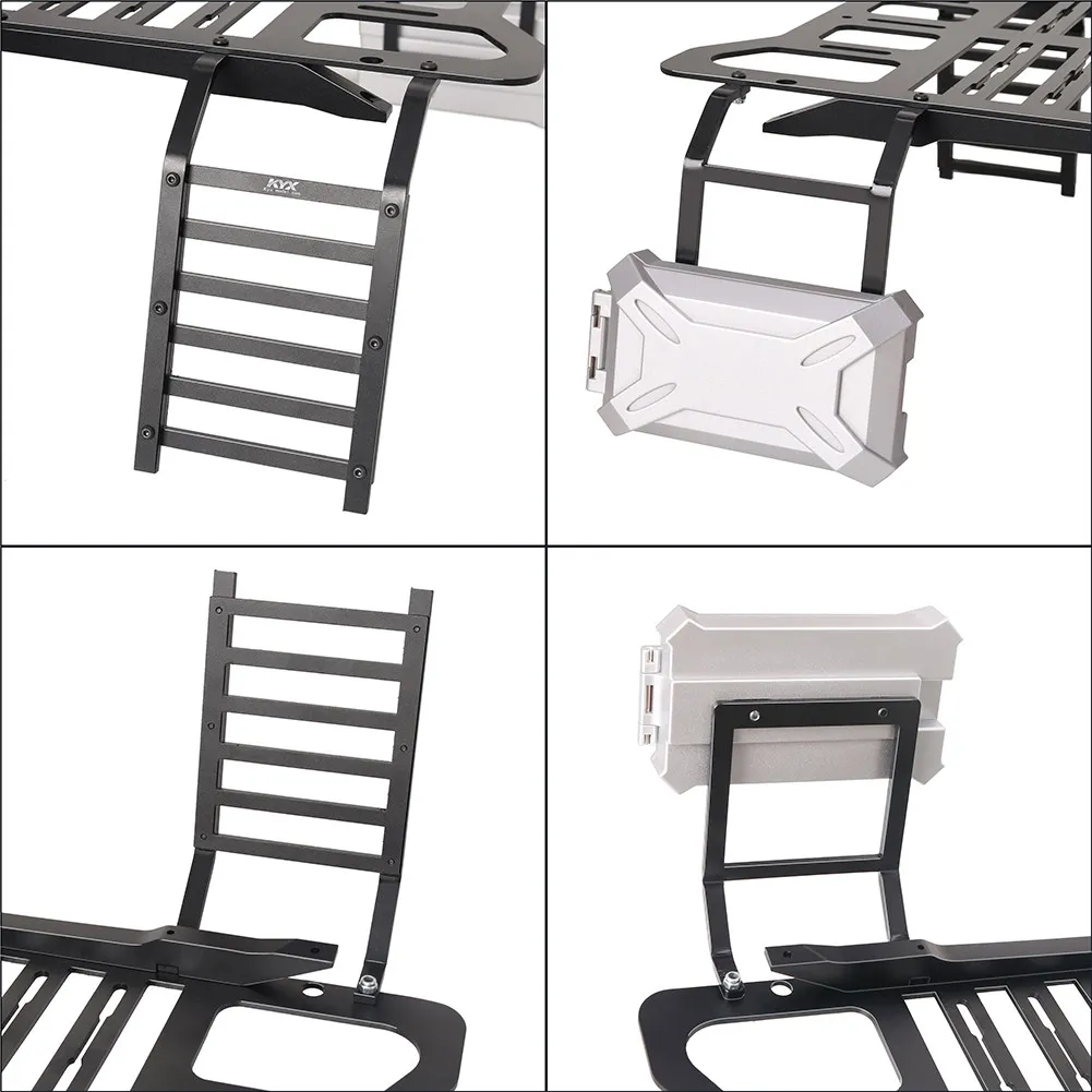 KYX 1/6 simulation model car Axial Scx6 AXI05000 frame aluminum alloy luggage rack