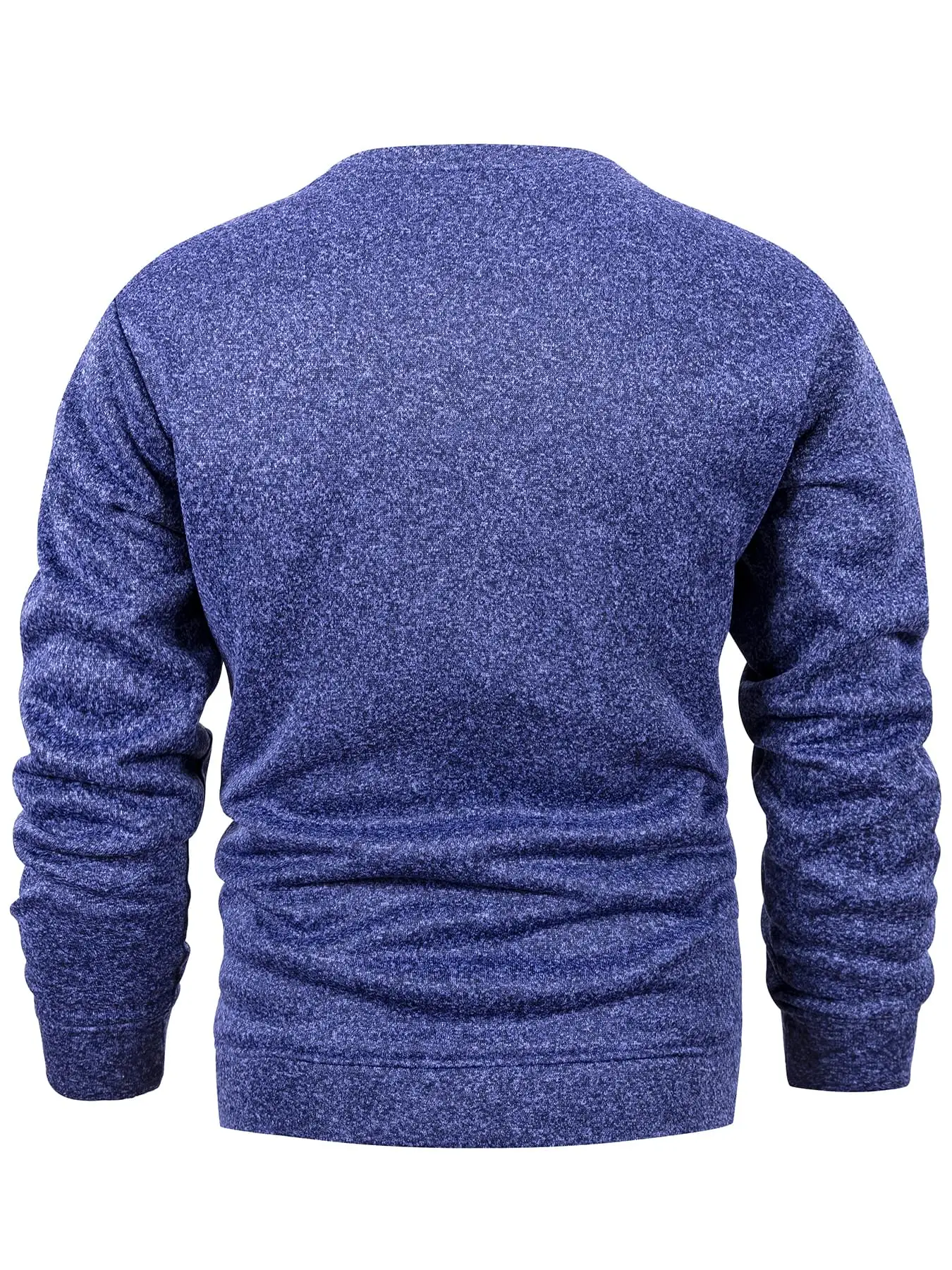 Men's Heather Crew Neck Sweatshirt Soft Classic Pullover Ribbed Cuffs & Hem Reinforced Stitching Autumn Winter Casual Daily Wear