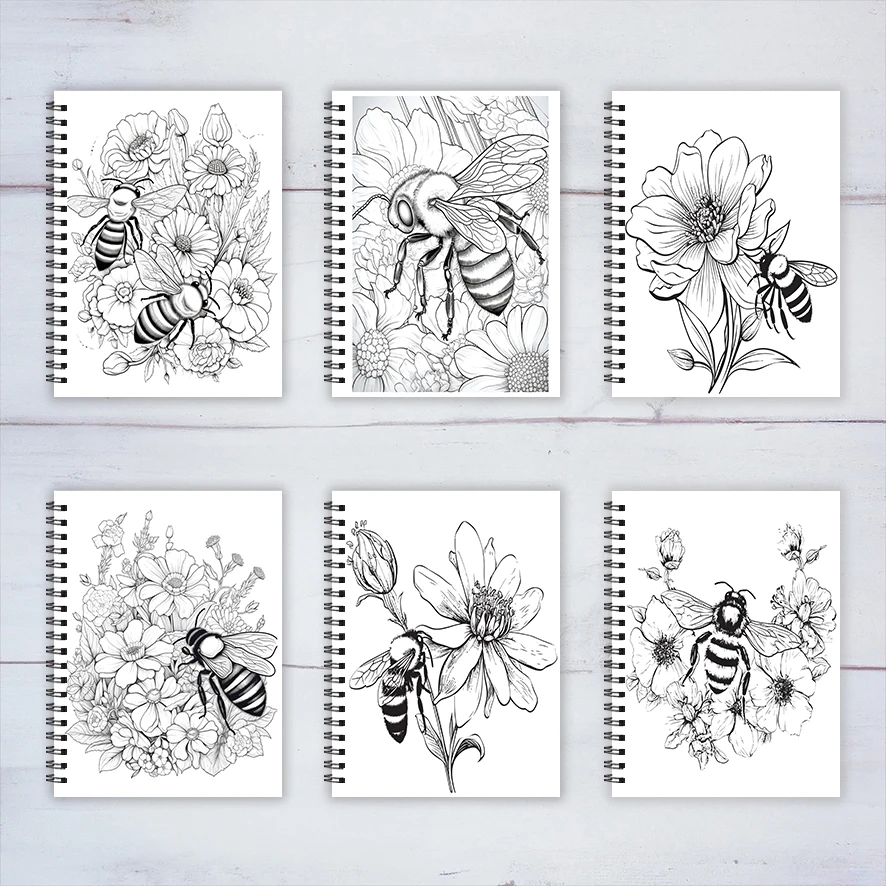 Adult Coloring Book - 8.3x 11.2 Inch 22 Page Coloring Book - Helps Reduce Stress and Ease Emotions