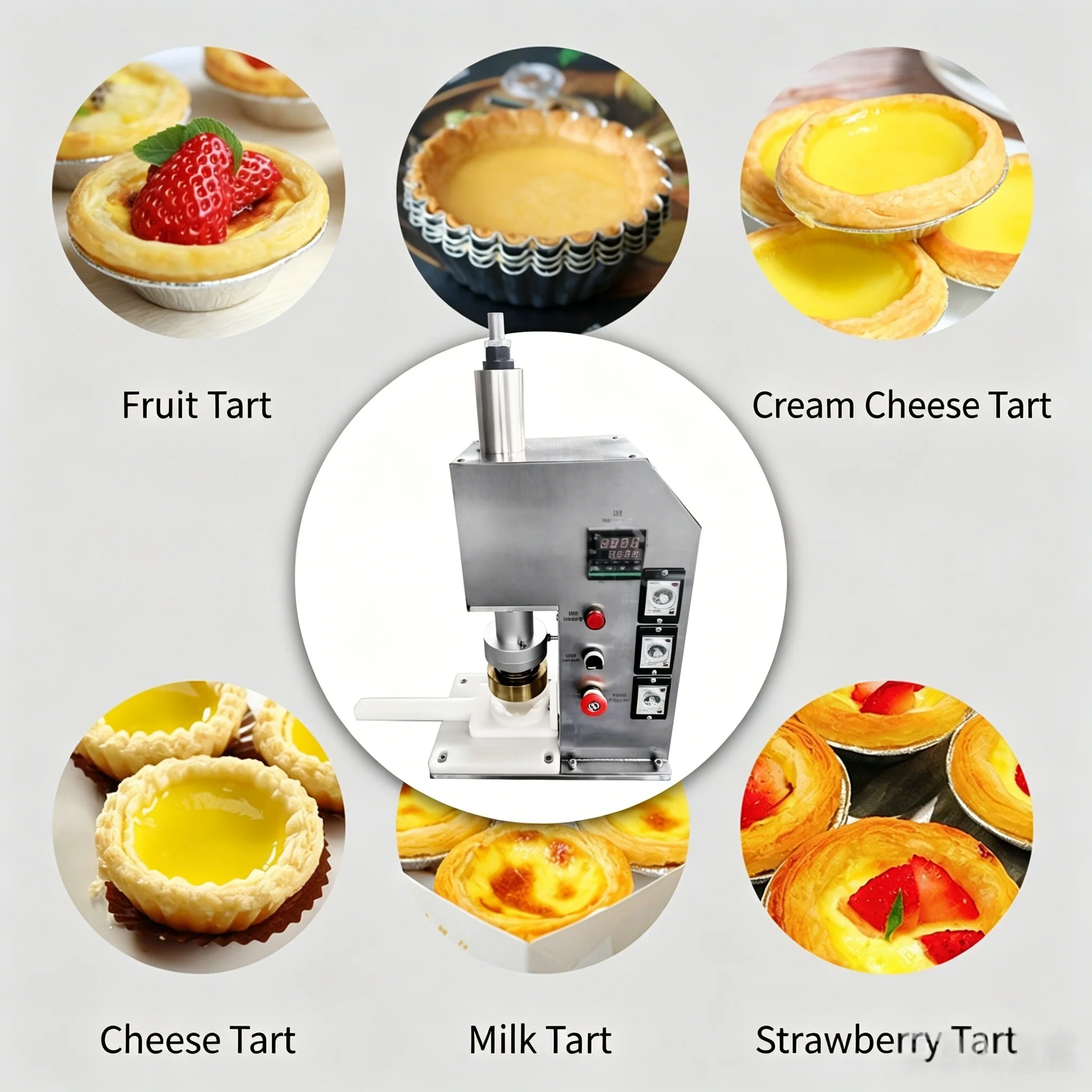 Adjustable mold size: Egg tart shell press machine, semi-automatic multifunctional
