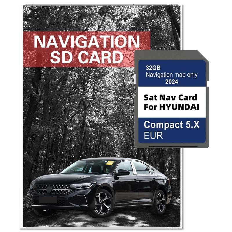 

32GB SD Card Maps Europe Turkey for Hyundai Compact 5.X i10/i20/i30/i40/Kona/Santa/Tucson Car Sat Nav Navigation GEN5 GPS 2024