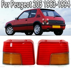 Car Rear Tail Light Taillight Reverse Brake Stop Lamp Shade Without Bulbs For Peugeot 205 1983-1994 634983 635041