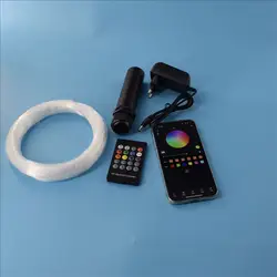 DC12V 6W RGBW APP sterowanie oświetleniem samochodowym silnik z kablem światłowodowym PMMA do sufitu z efektem gwiaździstego nieba w domu