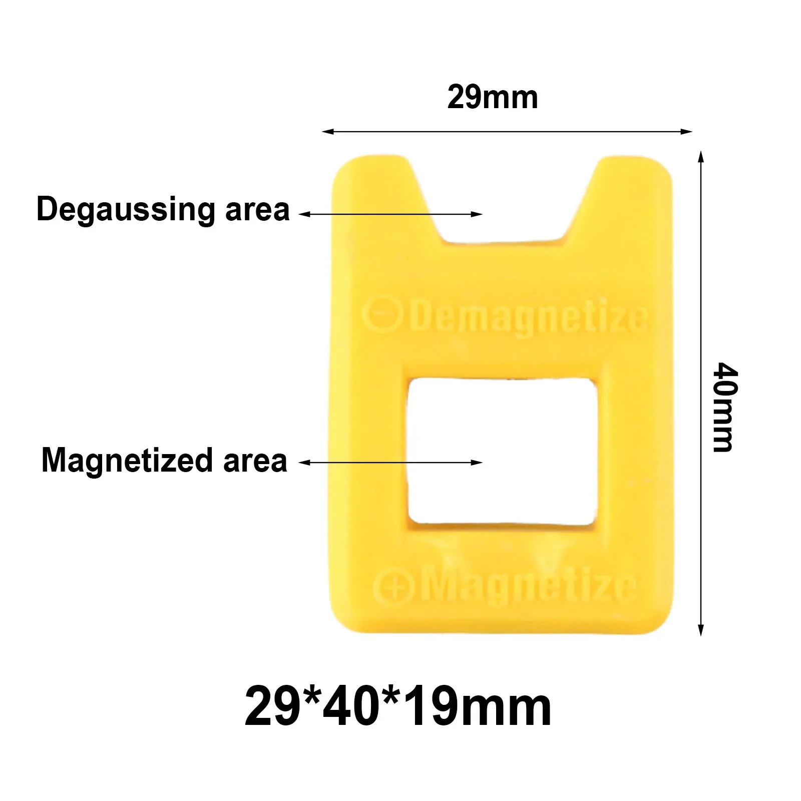 Magnetizzatore smagnetizzatore 29*40*19mm 2 pezzi Frashion migliore qualità Hyigh per cacciaviti strumenti in acciaio pratico caldo