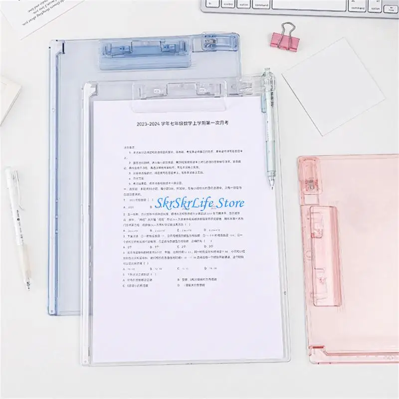 

E65E Standing Desk Clipboard Writing Boardwith Measuring Scale and Pen Clip 12.8x9In