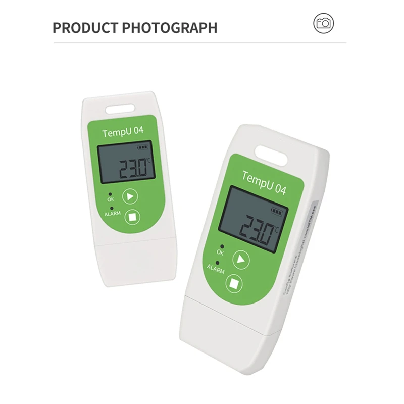 N15R-2X Tempu04 USB Temperature Data Logger Recorder With 32000 Points Capacity Reusable TEMP Data Logger 30%OFF