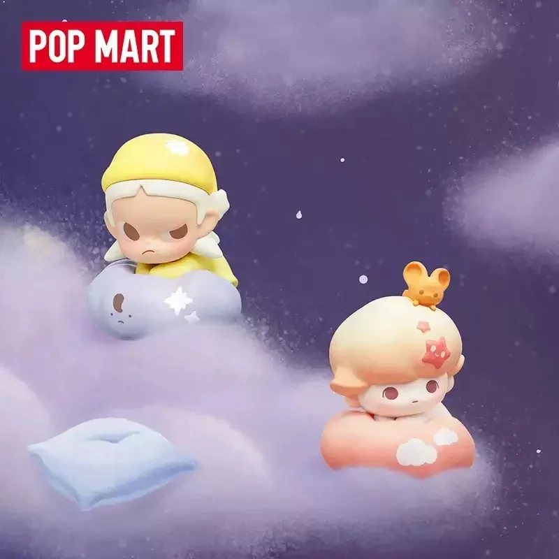

POP MART POP BEAN Goodnight Night Sky Series Mini Mystery Box Genuine Blind Box Guess Bag Ornament Figurines Home Decor Desktop