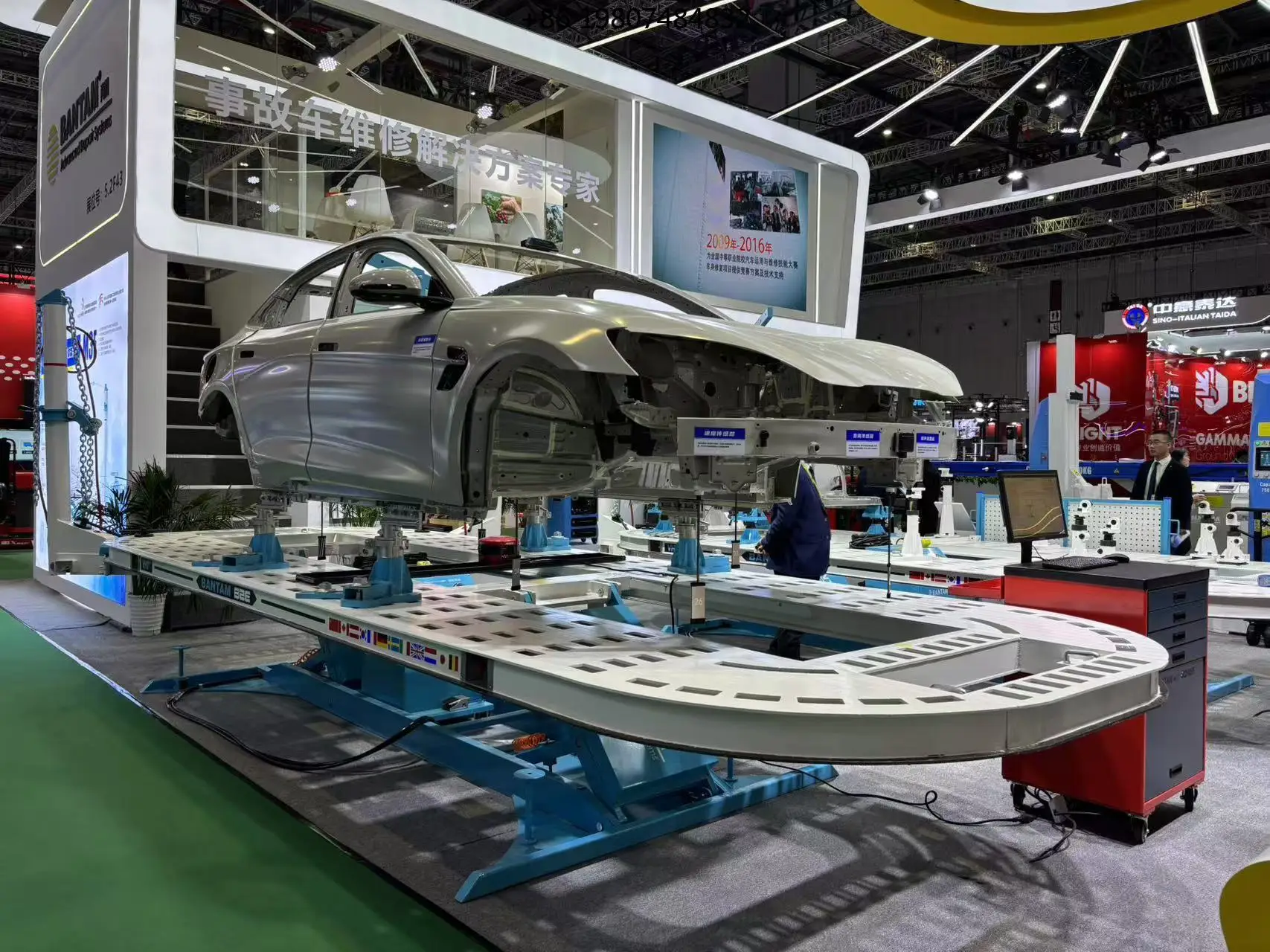 Auto Body Car Bench Machine Steel/Metal Chassis Straightener System Dent Puller Machine Car Body Repair