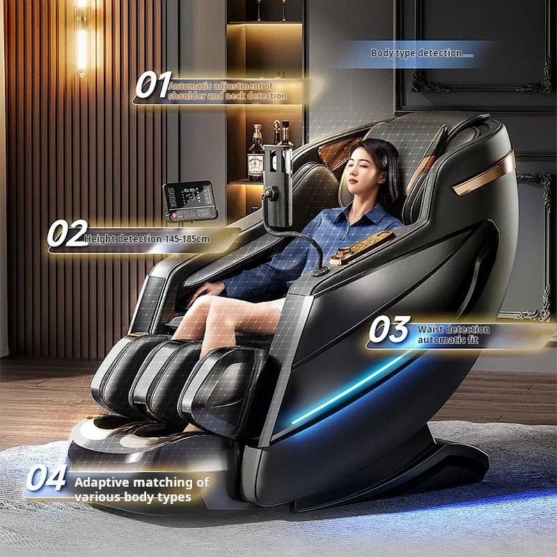 

Massage Chair Multifunctional 6D Zero Gravity Shiatsu Air Pressure Comfortable Professional Human Touch Latest