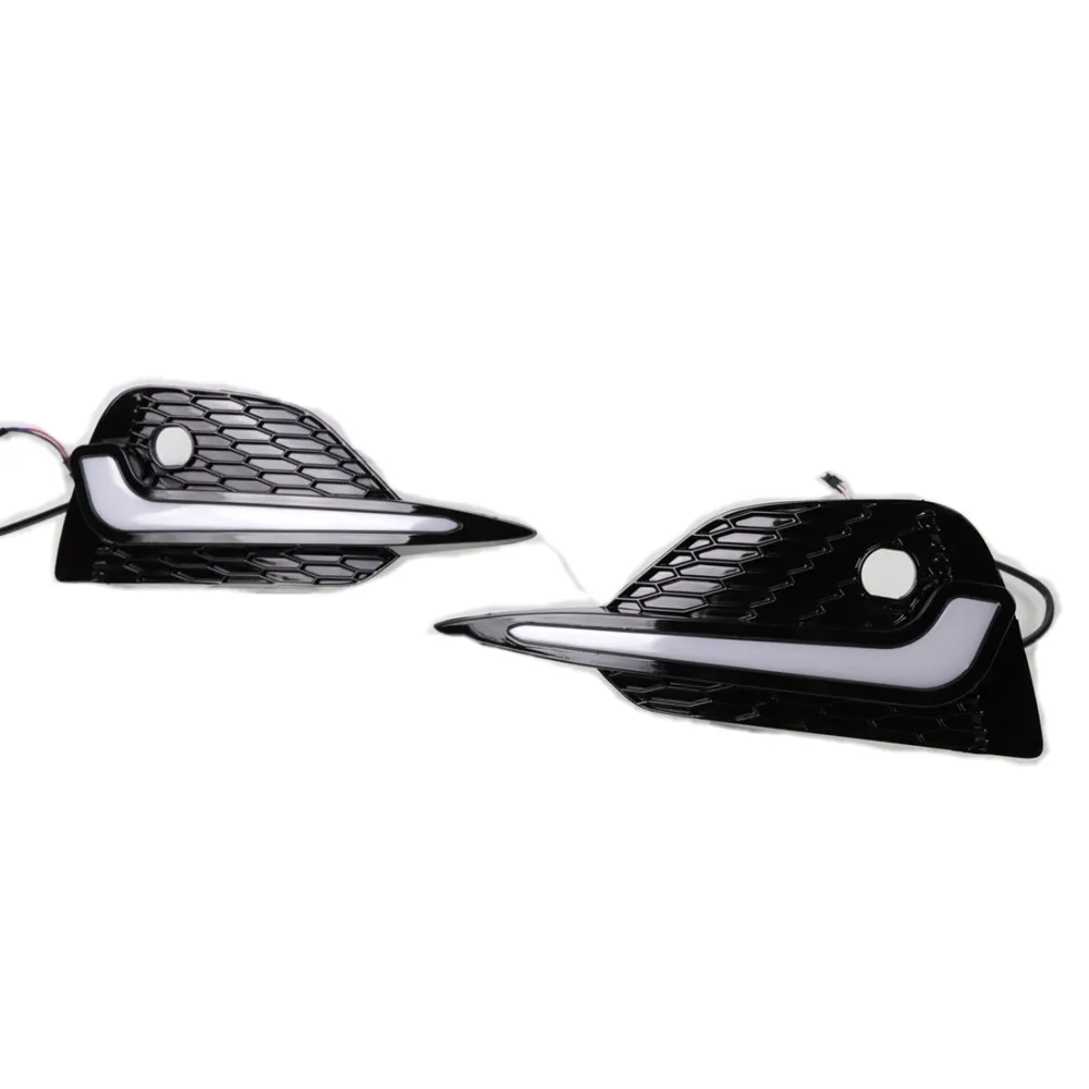 

July King LED Daytime Running Lights for Nissan Qashqai 2018-2022, 6000K DRL + Ice Blue Night DRL + Yellow Streamer Turn Signals