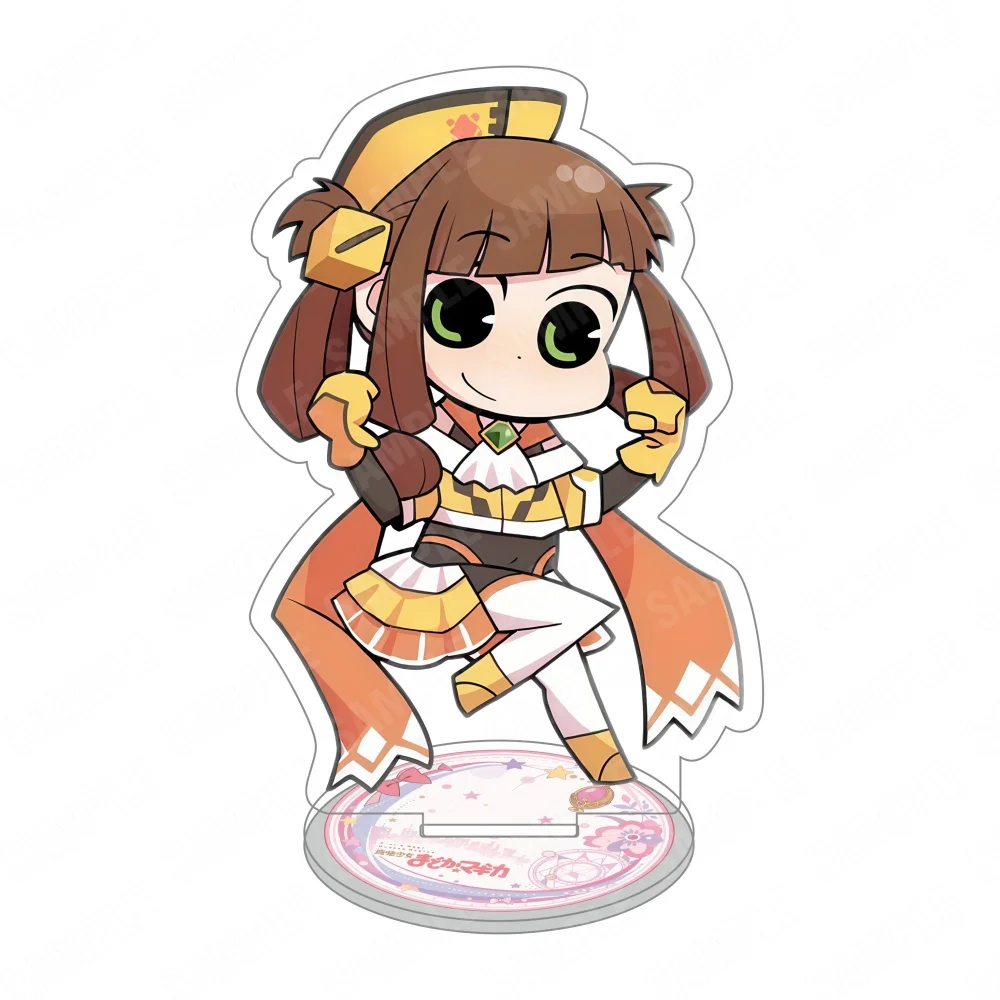 Anime Puella Magi Madoka Magica 10CM Acrylic Stand Keychain Madoka Homura Mami Sayaka Kyoko Figure Desktop Decor Fan Gift