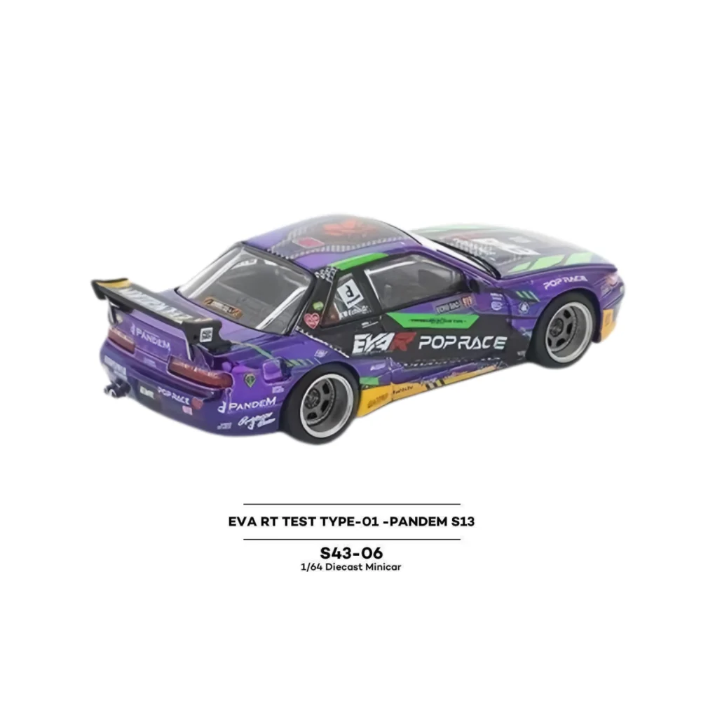 XCARTOYS POPRACE Nissan Silvia S13 Pandem Die-cast model auto S43 serie verzamelmodel bureau decoratie ornament cadeau