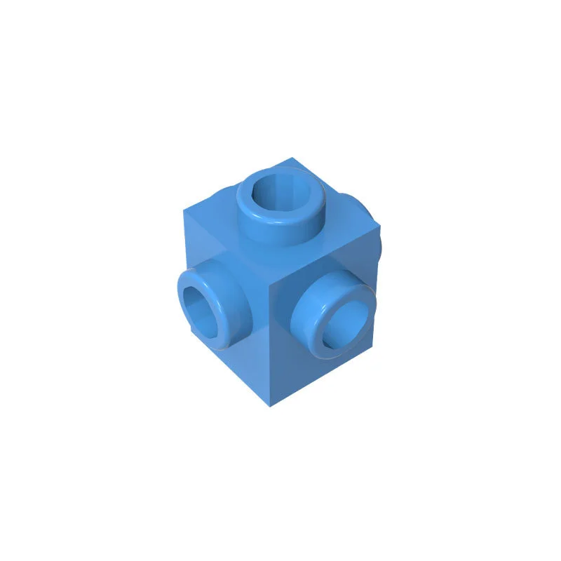 50 Stück 4733 Modifizierte 1x1-Steine mit 4-Seiten-Stiften, Modulare GBC-Spielzeugteile für Technische MOC-Bausteine – Detail 4